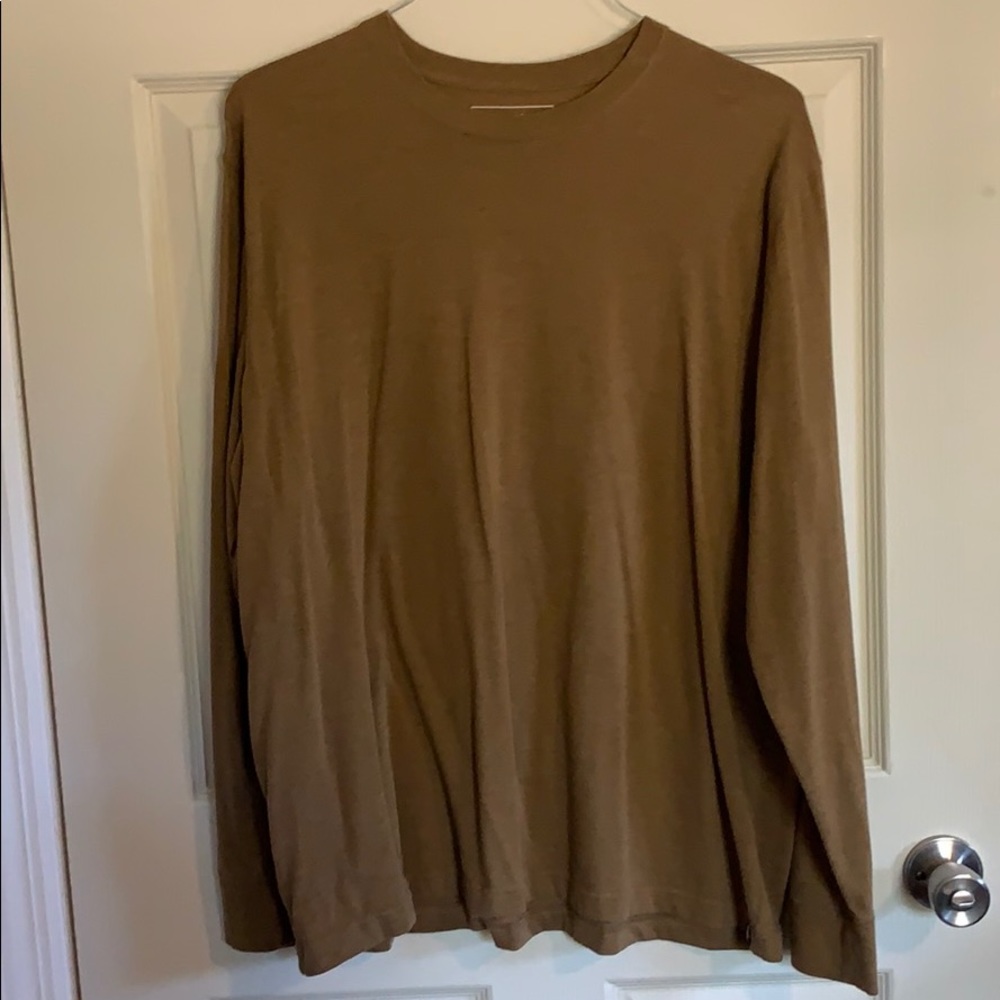 Eddie Bauer Long Sleeve Brown Tee